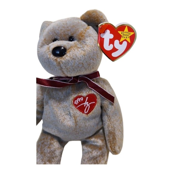 TY Beanie Baby 1999 SIGNATURE BEAR Original Vtg Retired Collectible Rare Errors - Picture 9 of 11